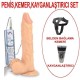 21,6 cm Authentic Reaction Titreşimli Belden Bağlamalı Realistik Penis