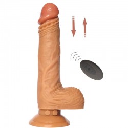 21 cm Yukarı Aşağı Rotasyonlu Silikon Vibratör Penis