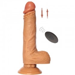 360 Derece 20.3 cm Rotasyonlu Silikon Vibratör Penis