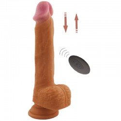 360 Derece 23.9 cm Rotasyonlu Silikon Vibratör Penis