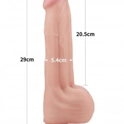 Sliding Skin Dual Layer Çift Katmanlı Dildo 29 cm