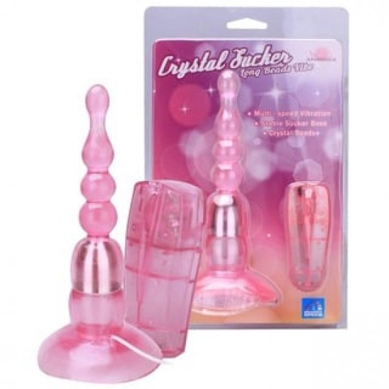 Crystal Sucker 7" (17,8cm) uzunluğunda titreşimli,anal plug