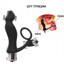 Çift Motorlu Prostat Vibratör ve Penis Halkası – Krell