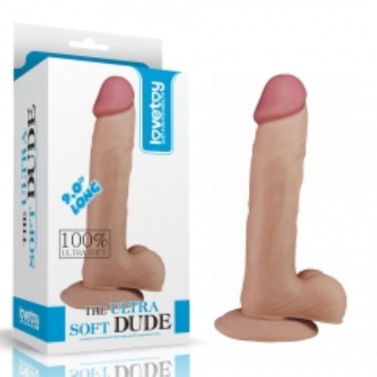 LoveToy The Ultra Soft Dude Realistik Dildo 22 cm