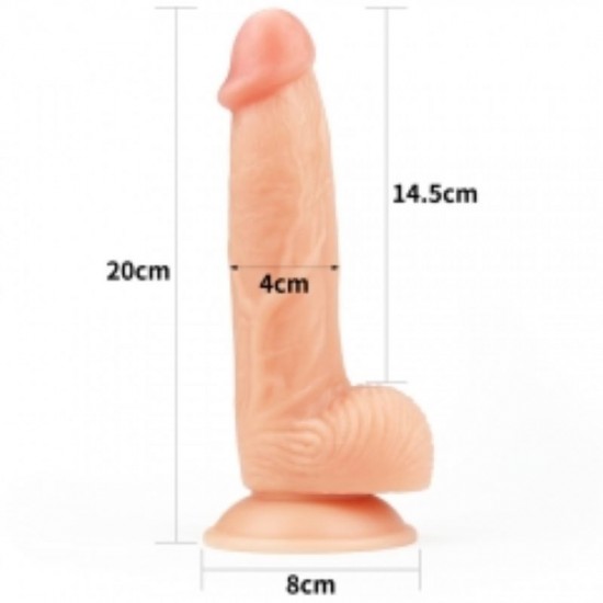 LoveToy The Ultra Soft Dude Realistik Dildo 20 cm