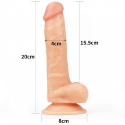 LoveToy The Ultra Soft Dude Realistik Penis 20 cm