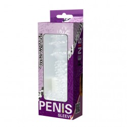 Nights Sleeve Tırtıklı 14 Cm. Silikon Penis Kılıfı