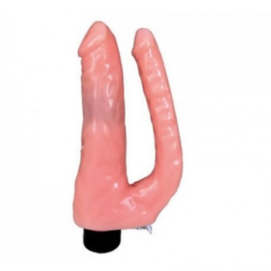 15 cm Realistik Titreşimli Çatal Penis