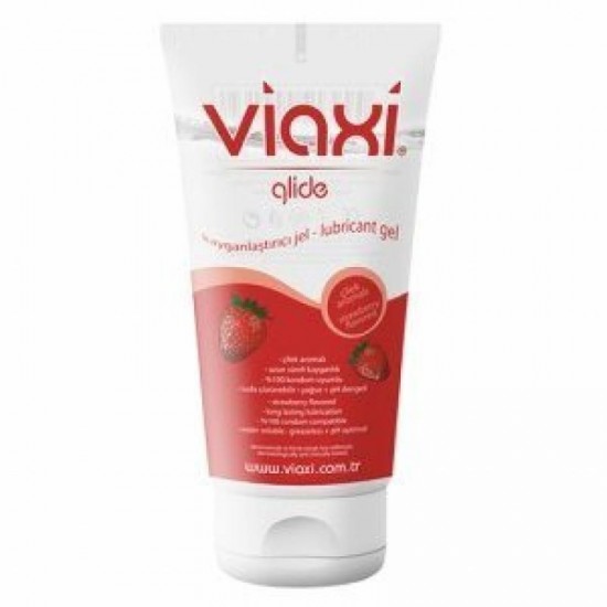 Viaxi Glide Su Bazlı Çilek Aromalı Kayganlaştırıcı Jel 100 ml