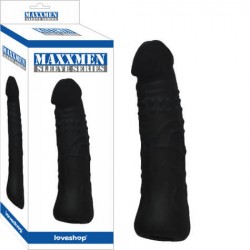Maxxmen Sleeve 6 Cm dolgulu Siyah Penis Kılıfı