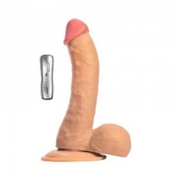 23 cm Belden Bağlamalı Titreşimli Realistik Dildo Penis Set