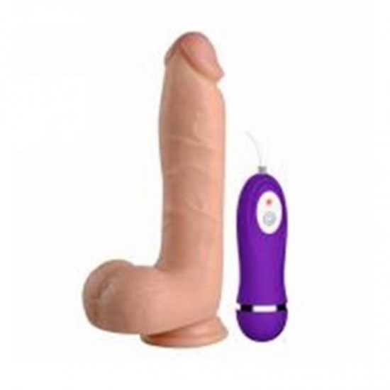 21 cm Belden Bağlamalı Titreşimli Realistik Dildo Penis Set (FE10018VB)