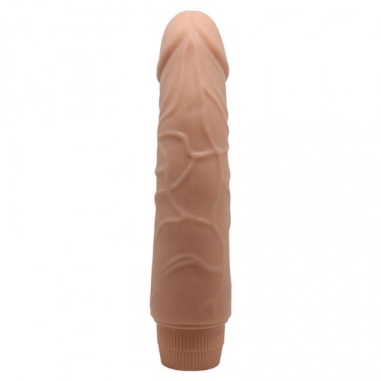 Güçlü Titreşimli 19,5 cm Realistik Vibratör Gerçekci Penis Dildo