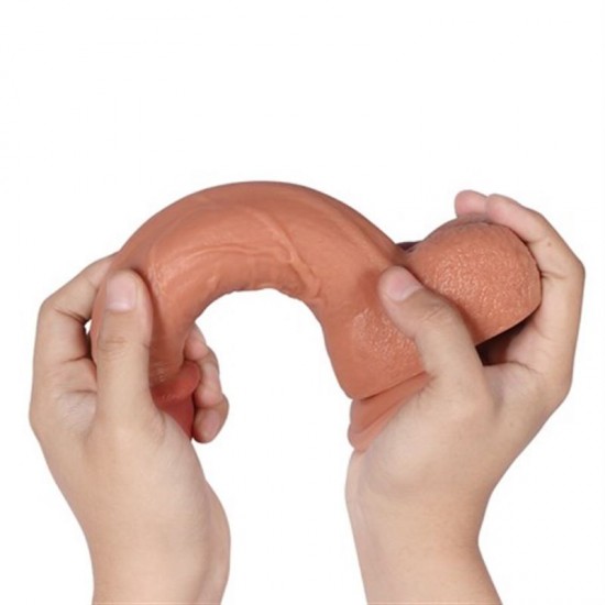 23 cm Belden Bağlamalı Realistik Dildo Penis Set