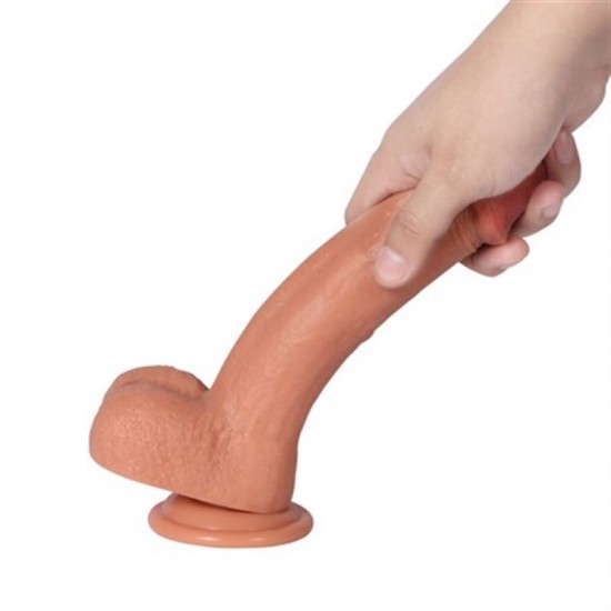 23 cm Belden Bağlamalı Realistik Dildo Penis Set