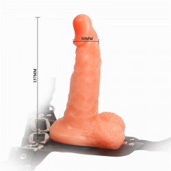 16 Cm Ultra Strapon Belden Bağlamalı Protez Penis