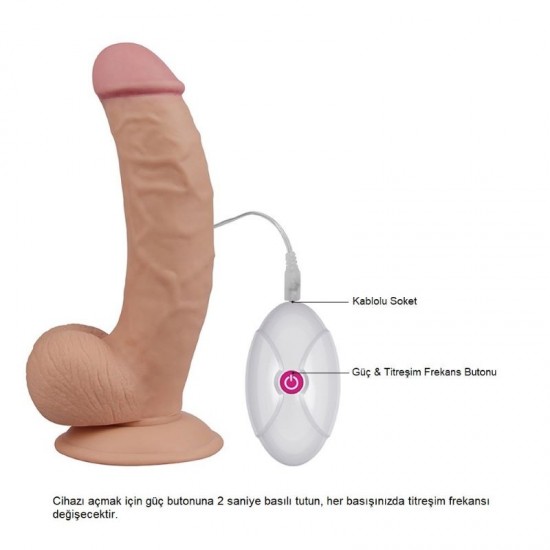 LOVETOY UR3 Yeni Nesil Titreşimli 20 cm Realistik Vibratör Dildo