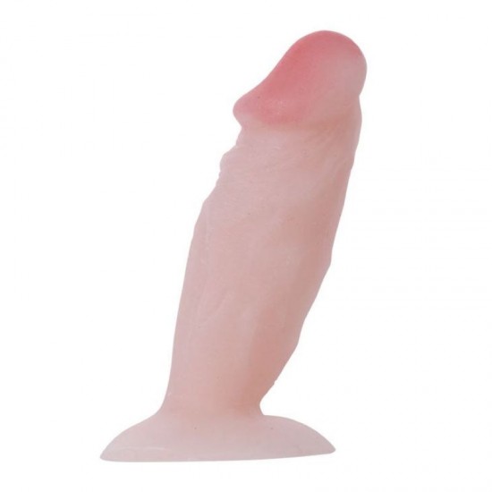 11 cm Vantuzlu Damarlı Penis Anal Plug