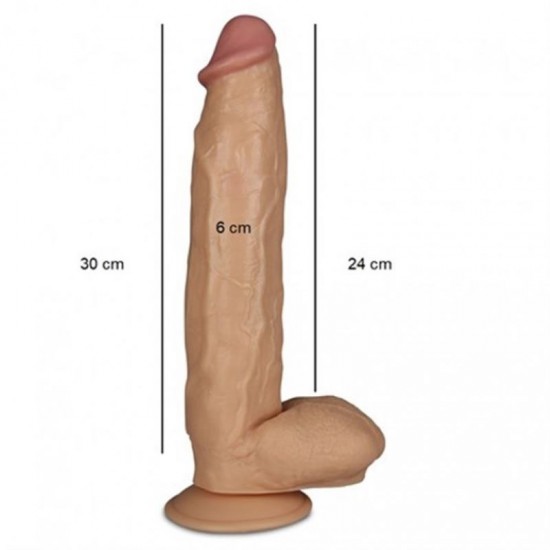 30 cm Belden Bağlamalı Yeni Nesil Realistik Penis Kemer Kayganlaştırıcı Hediyeli   