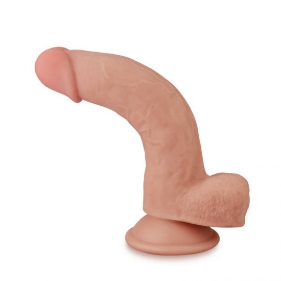 LoveToy Sliding Çift Katmanlı Realistik Dildo 17.5 cm