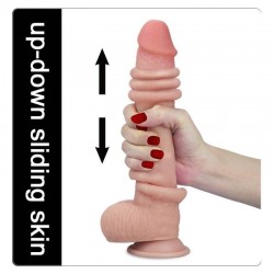 LoveToy Sliding Çift Katmanlı Realistik Dildo 23 cm.