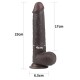 LoveToy Sliding Çift Katmanlı Realistik Dildo 23 cm Siyah