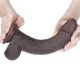 LoveToy Sliding Çift Katmanlı Realistik Dildo 23 cm Siyah