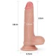 Belden Bağlamalı Nature Yeni Nesil Çift Katmanlı Teknolojik Penis Realistik Dildo 18 cm