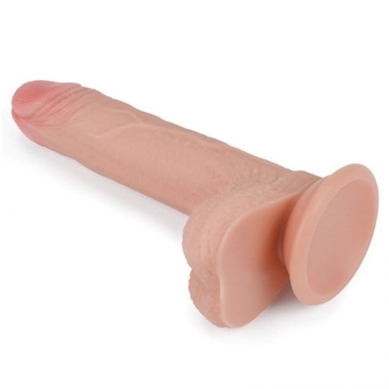 Belden Bağlamalı Nature Yeni Nesil Çift Katmanlı Teknolojik Penis Realistik Dildo 18 cm