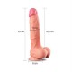 Yeni Nesil Çift Katmanlı Belden Bağlamalı 25 cm Realistik Dildo Penis