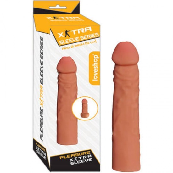 Extra Sleeve 5 Cm Dolgulu 17 Cm RS Penis Kılıfı