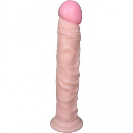 24 cm Belden Bağlamalı Realistik Testissiz Dildo Penis Set