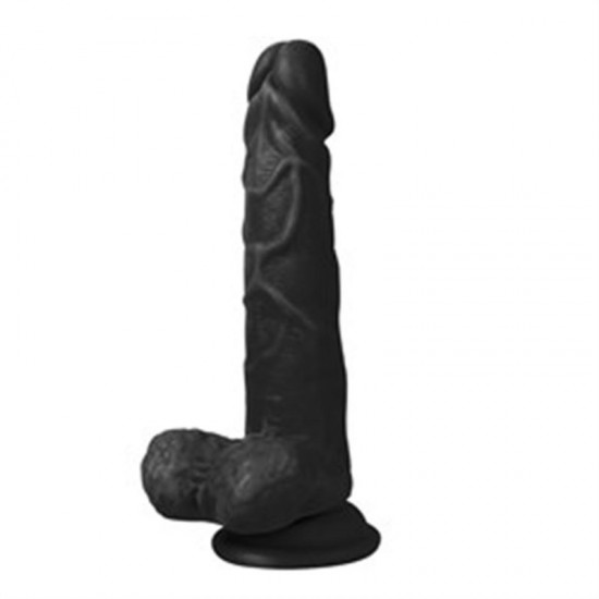 19 cm Belden Bağlamalı Realistik Dildo Zenci Penis Set