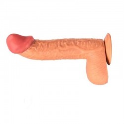 Belden Bağlamalı 27,5 cm Dev Boy Realistik Vantuzlu Dildo Penis