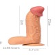 Belden Bağlamalı 27,5 cm Dev Boy Realistik Vantuzlu Dildo Penis