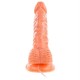 19 cm Belden Bağlamalı Gerçekçi Titreşimli Dildo Vibratör Penis Set