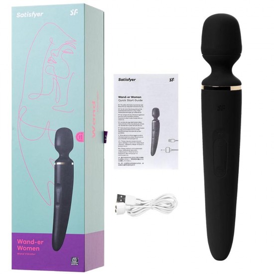 Satisfyer Wand-er Woman 34 Cm Siyah/Gold Vibratör