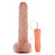 23 cm.Oynar Başlı Realistik Vibratör Dildo Penis