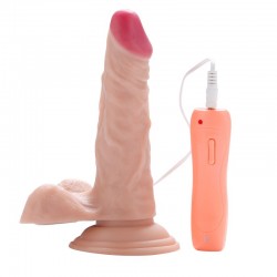 18 cm.10 Modlu Titreşimli Oynar Başlı Vibratör Dildo Penis