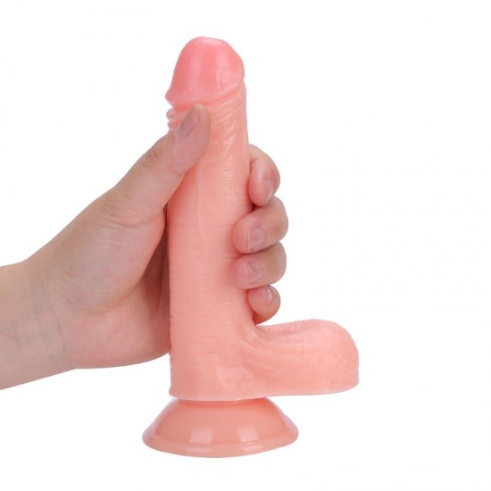 19 cm. Belden Bağlamalı  Vantuzlu Realistik Dildo Penis