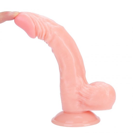 21 cm.Realistik Gerçekçi Vantuzlu Dildo