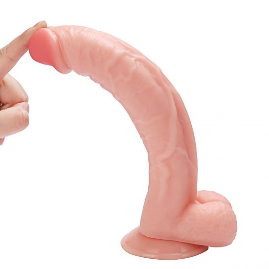 28,5 cm.Realistik Büyük Boy Vantuzlu Dildo Penis