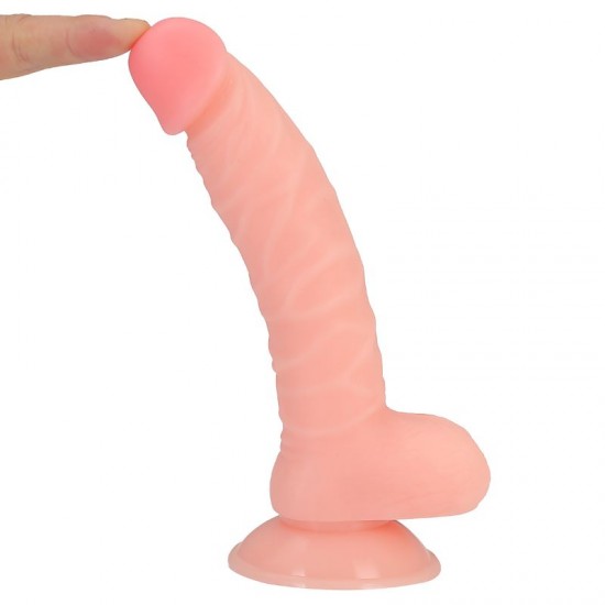 21 cm Realistik Vantuzlu Dildo Penis