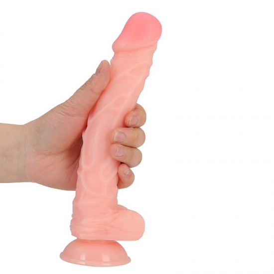 25 cm. Belden Bağlamalı Realistik Vantuzlu Penis