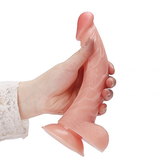 20 cm Realistik Eğik Dildo Penis 