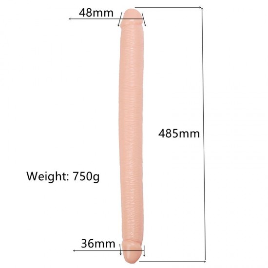 48,5 cm. Çift Taraflı Büyük Boy Dildo Penis