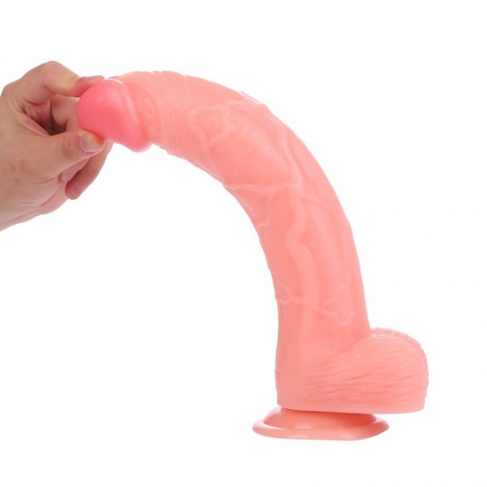 31 cm. Realistik Büyük Boy Vantuzlu Penis Dildo