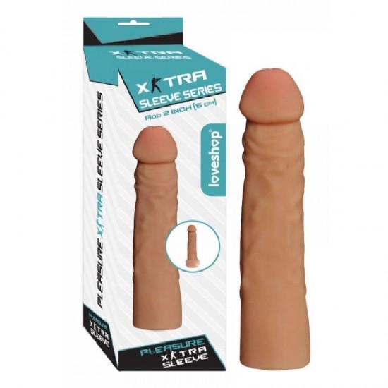 Extra Sleeve 5 Cm Dolgulu 17 Cm LS Penis Kılıfı