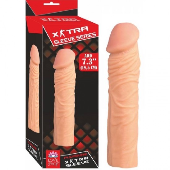 Extra Sleeve 5 Cm Dolgulu 18.5 Cm Penis Kılıfı