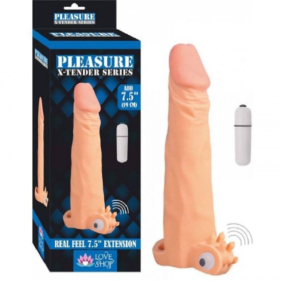 Extra Sleeve 5.5 Cm Dolgulu 19 Cm DS Penis Kılıfı